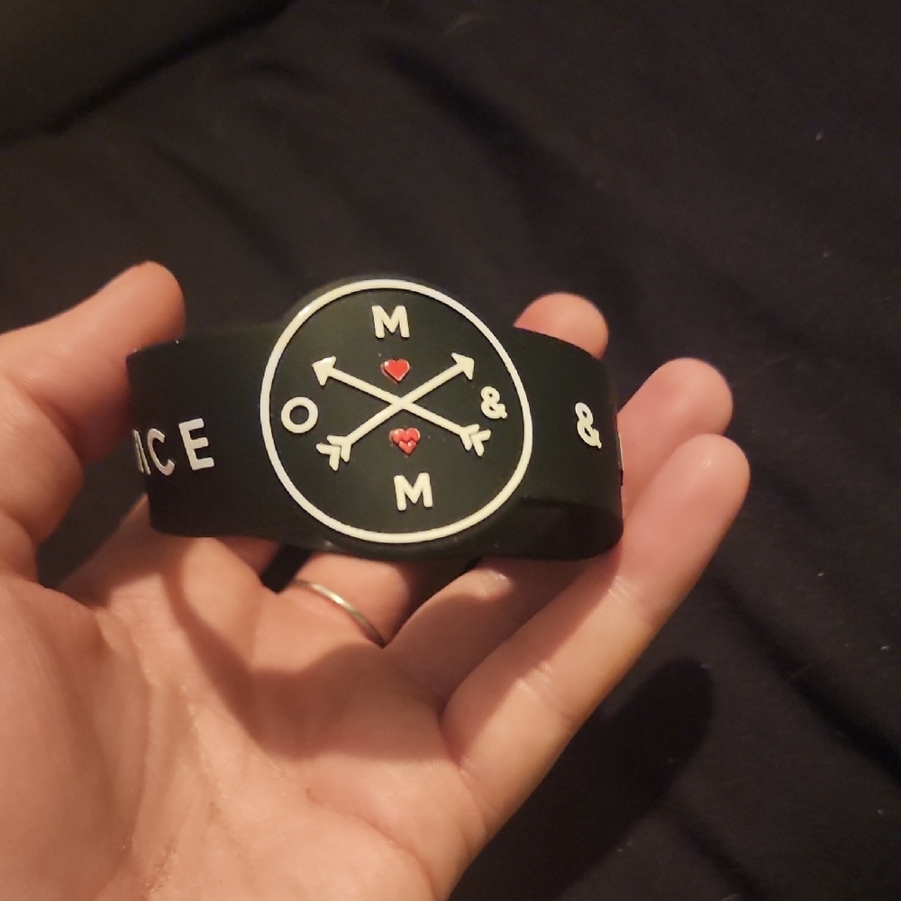Black Of Mice & Men Rubber Bracelet